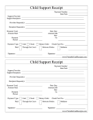Child Support Receipt