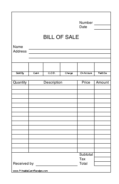 Printable Cash Receipt (2 per page) cash receipt
