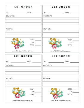 Lei Receipts cash receipt