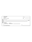 Printable Cash Receipt
