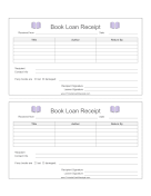 Book Loan Receipt
