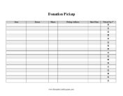 Donated Items Pickup Tracker