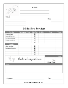 Midwife Services Payment Record