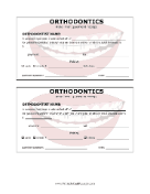 Orthodontic Braces Payment Receipt