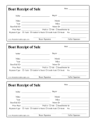 Receipt Of Sale Boat