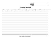 Shipping Manifest Log