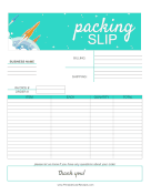 Start-Up Packing Slip